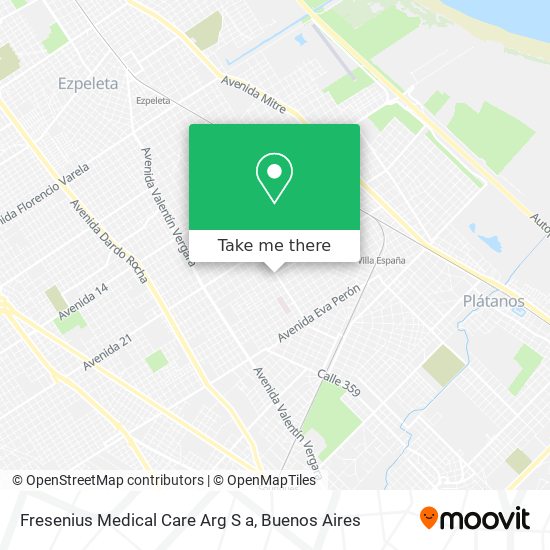 Fresenius Medical Care Arg S a map