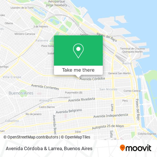 Mapa de Avenida Córdoba & Larrea