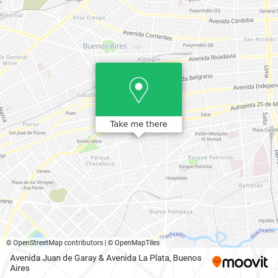 Avenida Juan de Garay & Avenida La Plata map