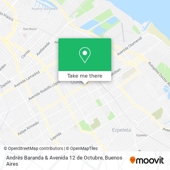 Mapa de Andrés Baranda & Avenida 12 de Octubre