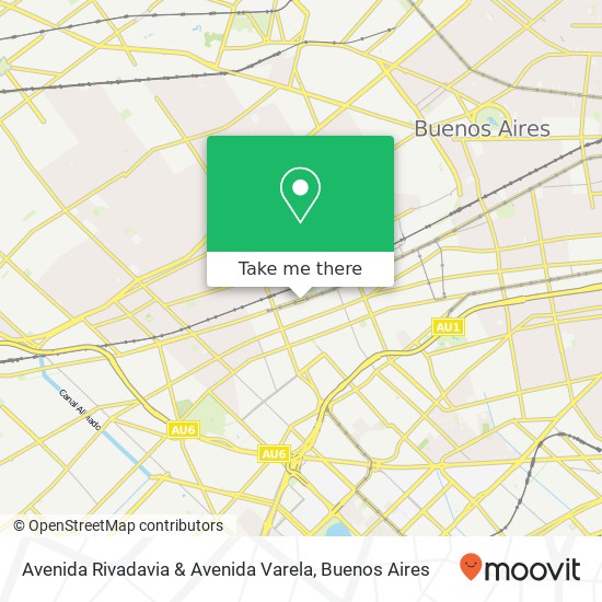 Avenida Rivadavia & Avenida Varela map