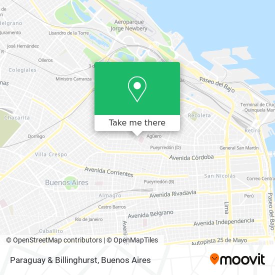 Paraguay & Billinghurst map