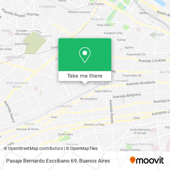 Pasaje Bernardo Escribano 69 map