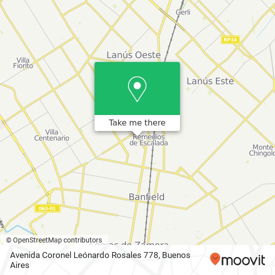 Mapa de Avenida Coronel Leónardo Rosales 778