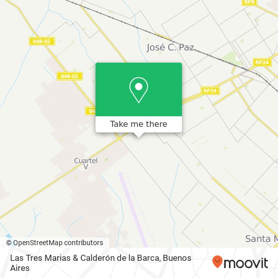 Las Tres Marias & Calderón de la Barca map