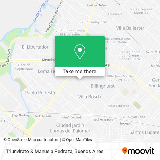 Mapa de Triunvirato & Manuela Pedraza