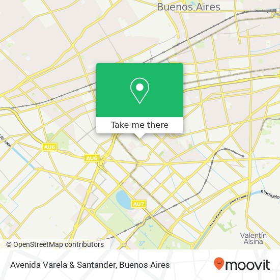 Avenida Varela & Santander map