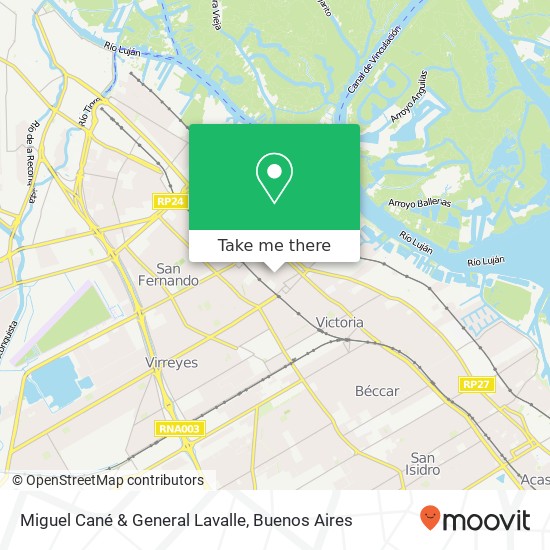 Mapa de Miguel Cané & General Lavalle