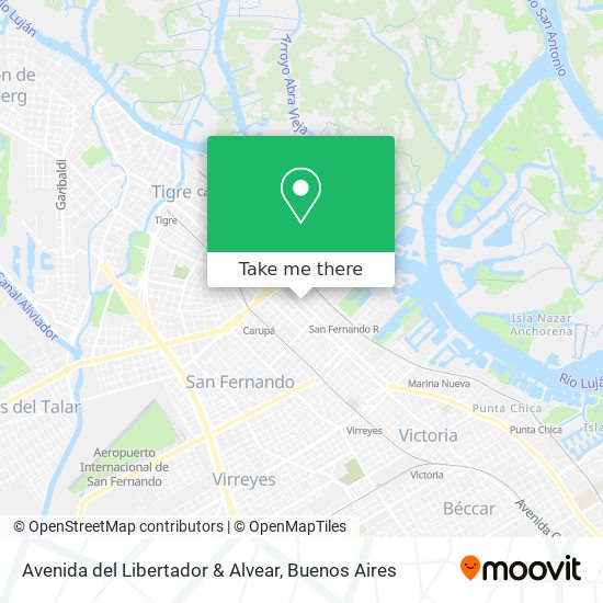 Mapa de Avenida del Libertador & Alvear