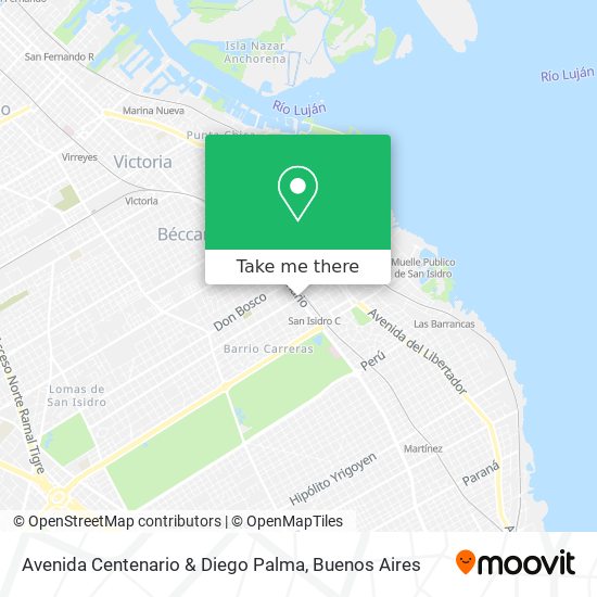 Avenida Centenario & Diego Palma map