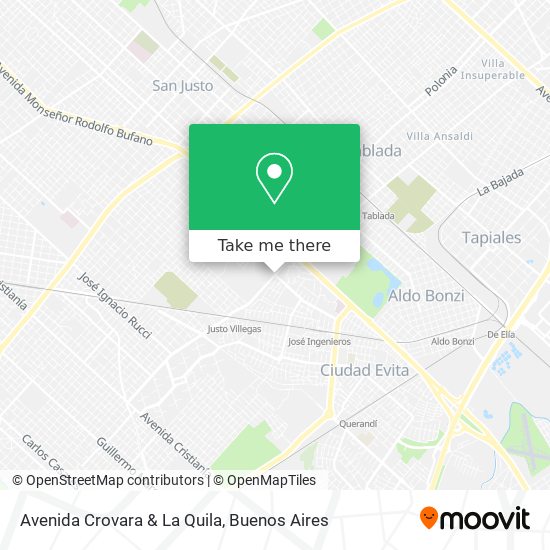 Mapa de Avenida Crovara & La Quila