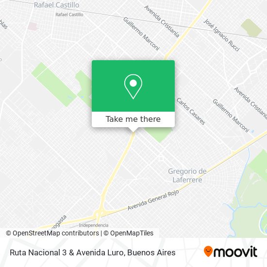 Ruta Nacional 3 & Avenida Luro map