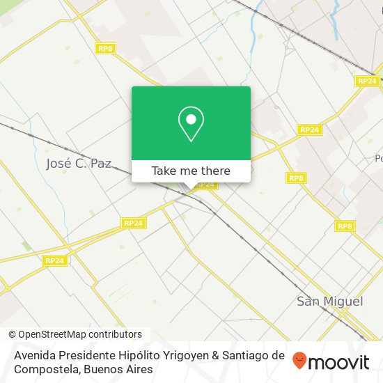 Avenida Presidente Hipólito Yrigoyen & Santiago de Compostela map