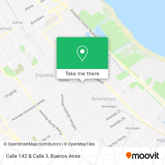 Calle 142 & Calle 3 map