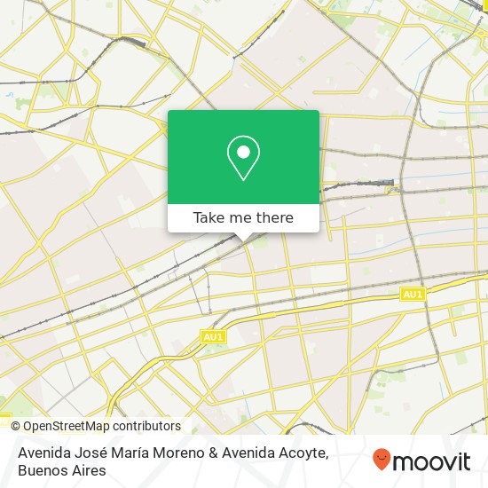 Avenida José María Moreno & Avenida Acoyte map