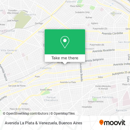 Avenida La Plata & Venezuela map