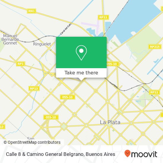 Calle 8 & Camino General Belgrano map