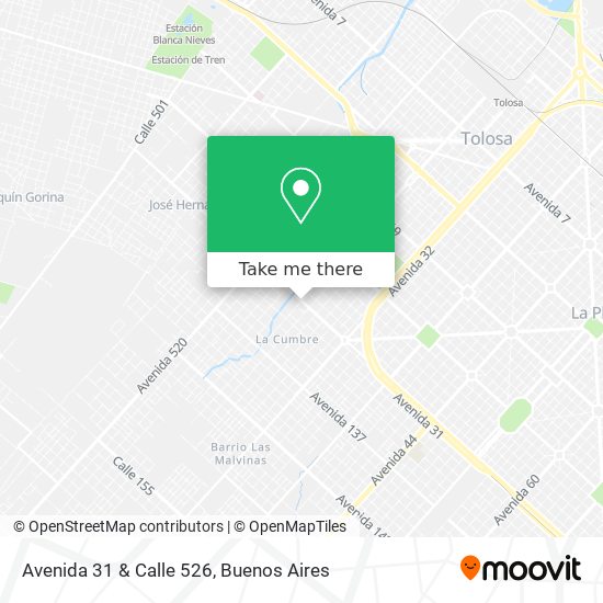 Avenida 31 & Calle 526 map