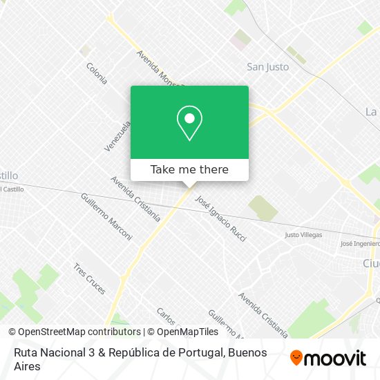 Mapa de Ruta Nacional 3 & República de Portugal