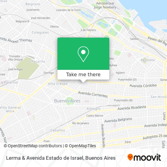Mapa de Lerma & Avenida Estado de Israel