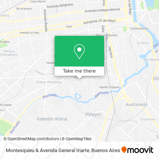 Montesquieu & Avenida General Iriarte map