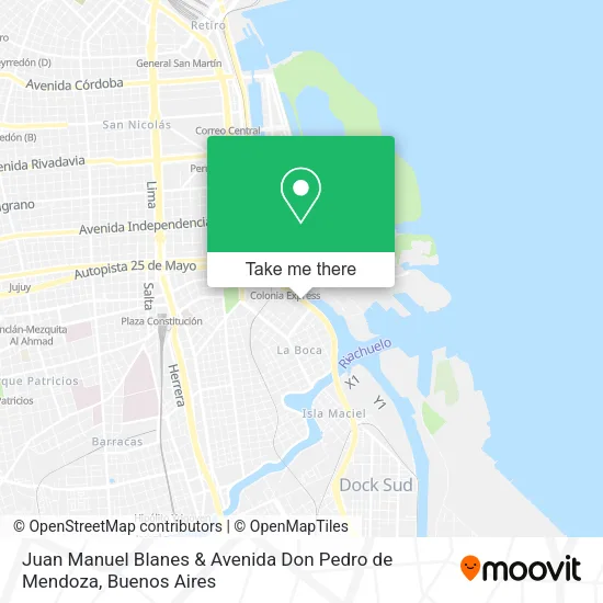 Juan Manuel Blanes & Avenida Don Pedro de Mendoza map