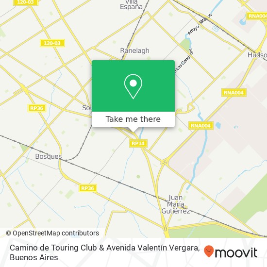 Camino de Touring Club & Avenida Valentín Vergara map