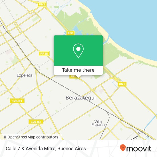 Calle 7 & Avenida Mitre map