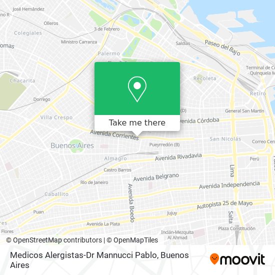 Mapa de Medicos Alergistas-Dr Mannucci Pablo