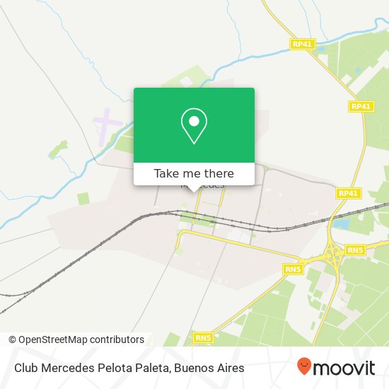 Club Mercedes Pelota Paleta map