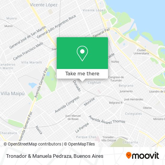 Mapa de Tronador & Manuela Pedraza