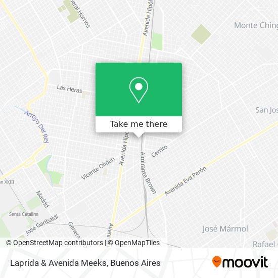 Laprida & Avenida Meeks map