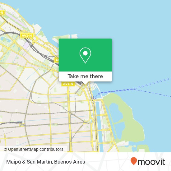 Maipú & San Martín map