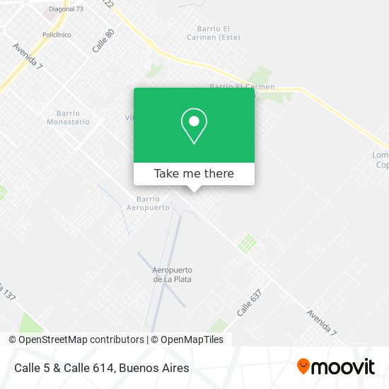 Calle 5 & Calle 614 map
