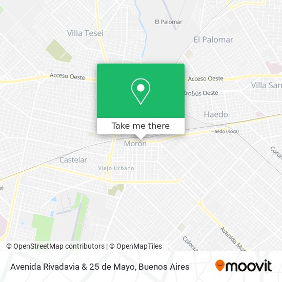 Avenida Rivadavia & 25 de Mayo map