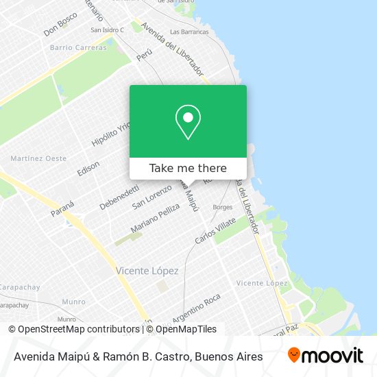 Mapa de Avenida Maipú & Ramón B. Castro