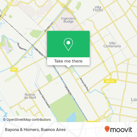 Bayona & Homero map