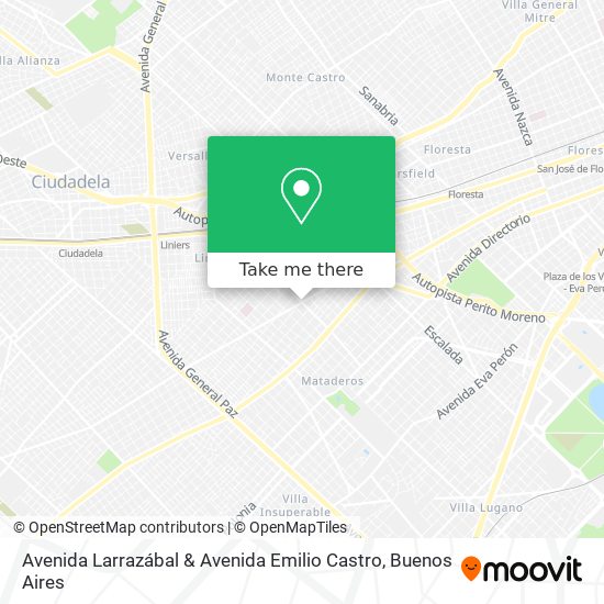 Avenida Larrazábal & Avenida Emilio Castro map