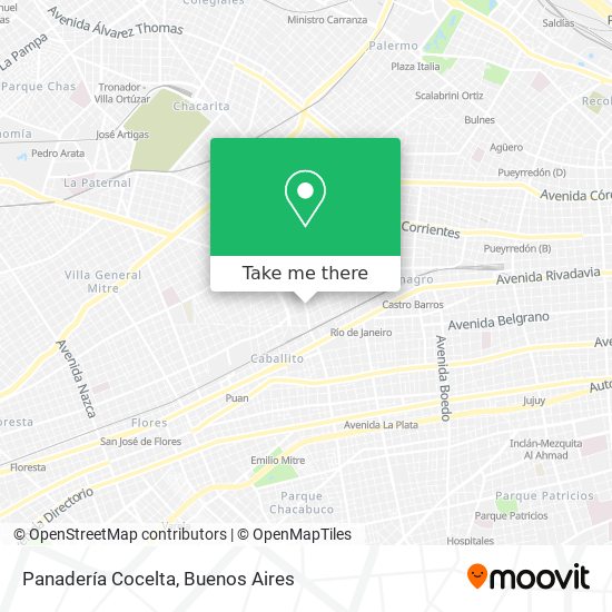 Panadería Cocelta map