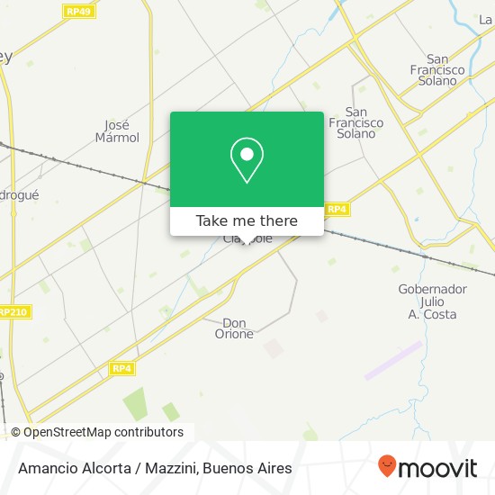 Mapa de Amancio Alcorta / Mazzini
