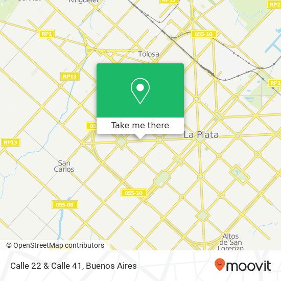 Calle 22 & Calle 41 map