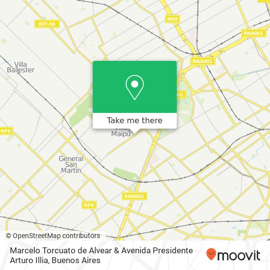 Marcelo Torcuato de Alvear & Avenida Presidente Arturo Illia map