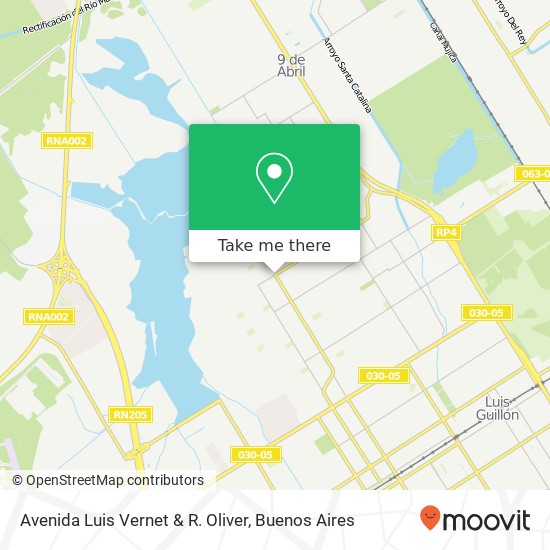 Avenida Luis Vernet & R. Oliver map