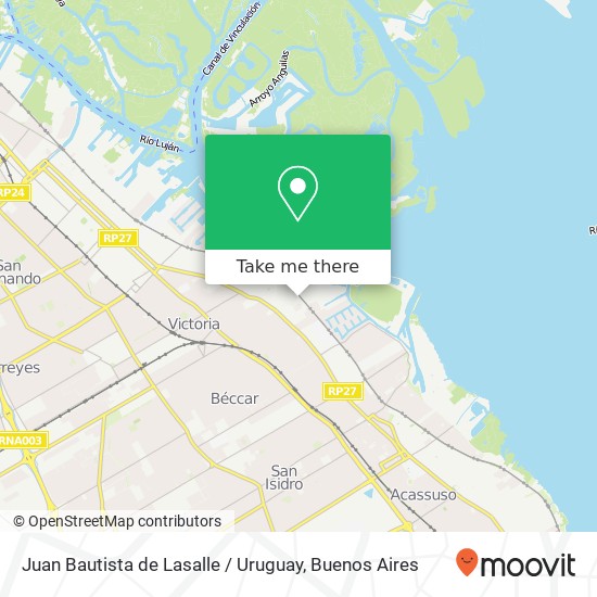 Juan Bautista de Lasalle / Uruguay map