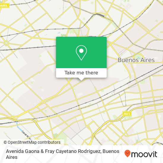 Mapa de Avenida Gaona & Fray Cayetano Rodríguez