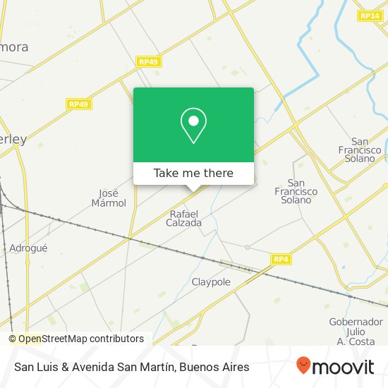 San Luis & Avenida San Martín map