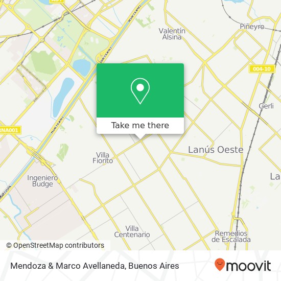 Mendoza & Marco Avellaneda map