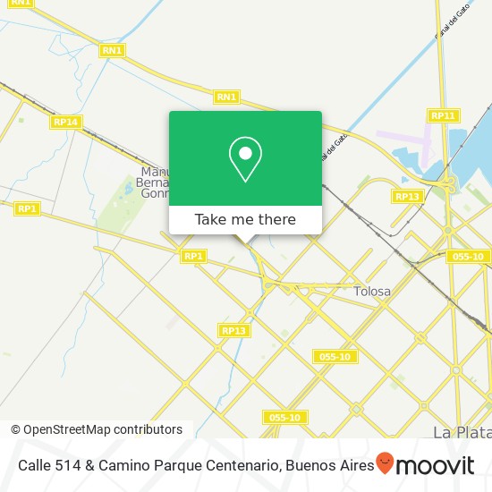 Calle 514 & Camino Parque Centenario map