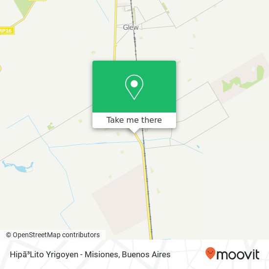 Hipã³Lito Yrigoyen - Misiones map