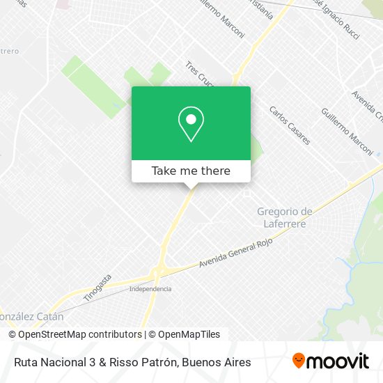 Ruta Nacional 3 & Risso Patrón map